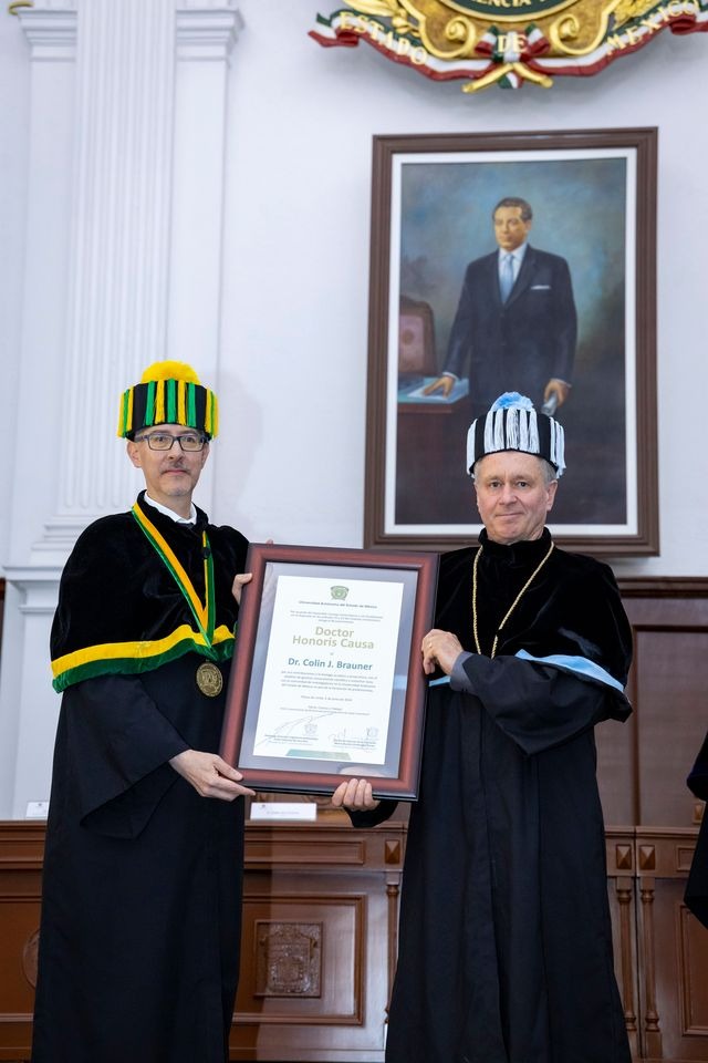 Entrega UAEMéx Doctorado Honoris Causa a Colin John&nbsp;Brauner