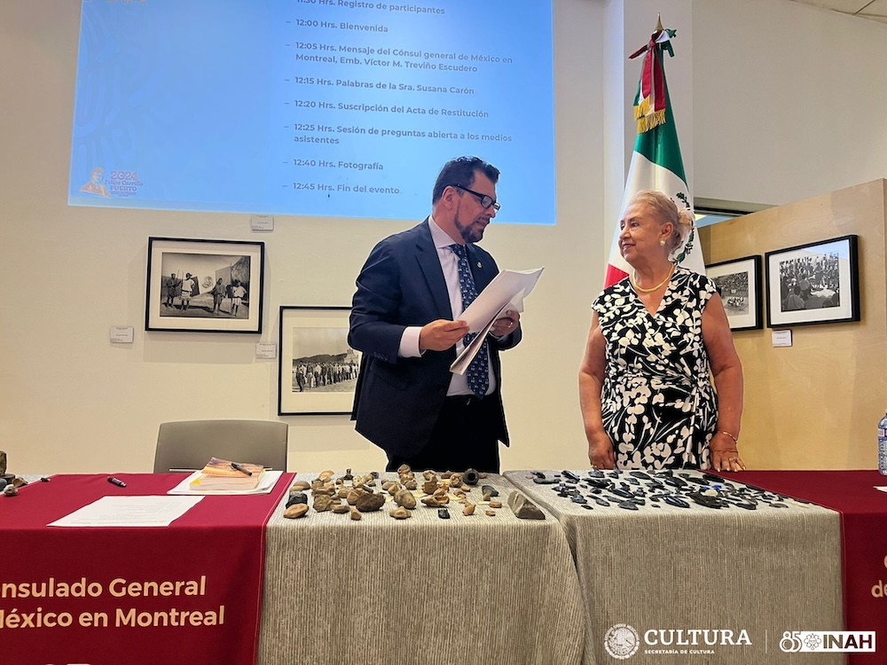 Canadá restituye 257 piezas arqueológicas a&nbsp;México.