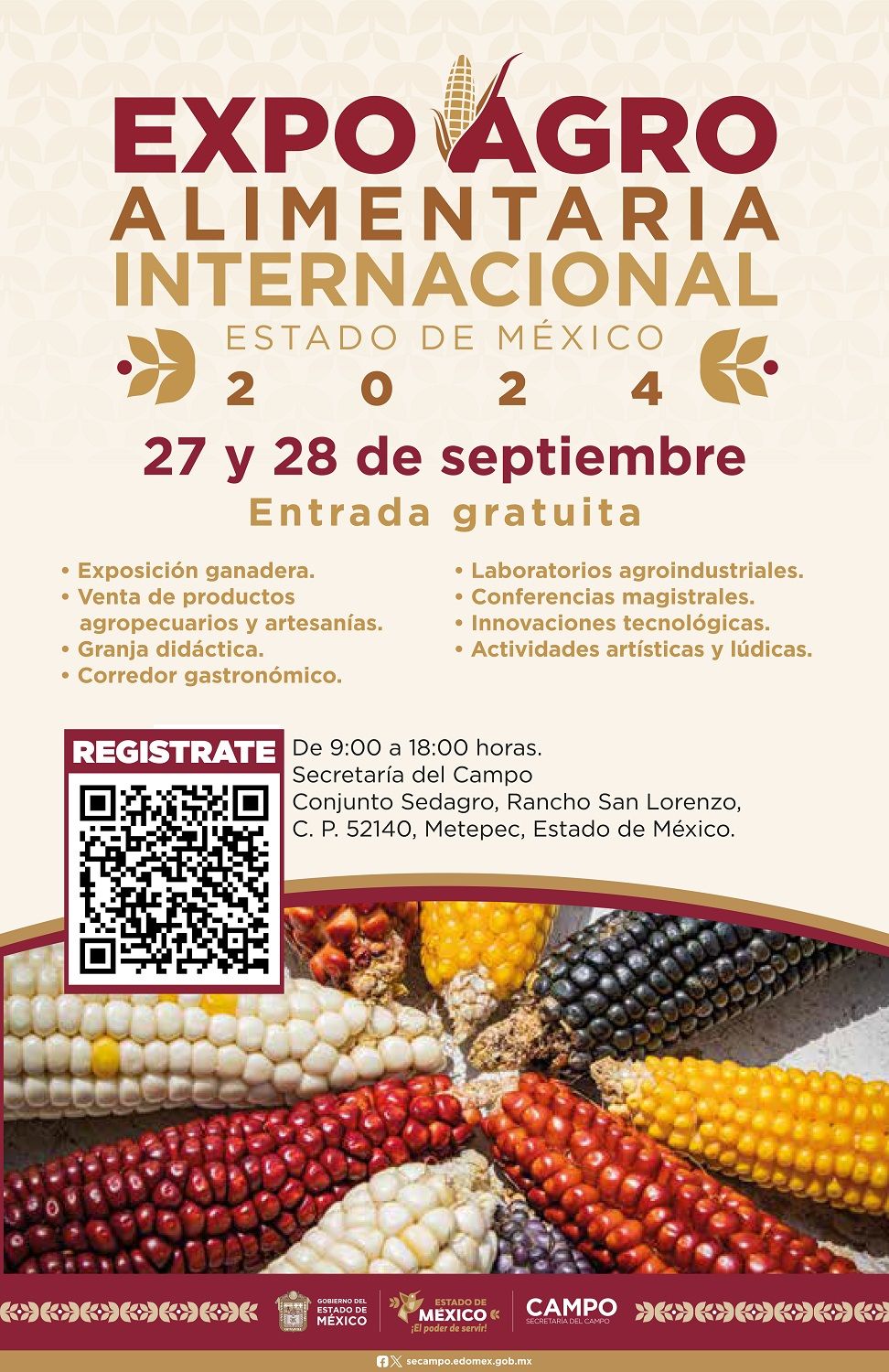 Inicia Expo Agroalimentaria Internacional del Estado de México&nbsp;2024.