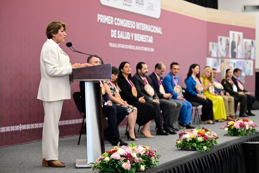 Inaugura Gobernadora Delfina Gómez Álvarez Primer Congreso Internacional de Salud y&nbsp;Bienestar.