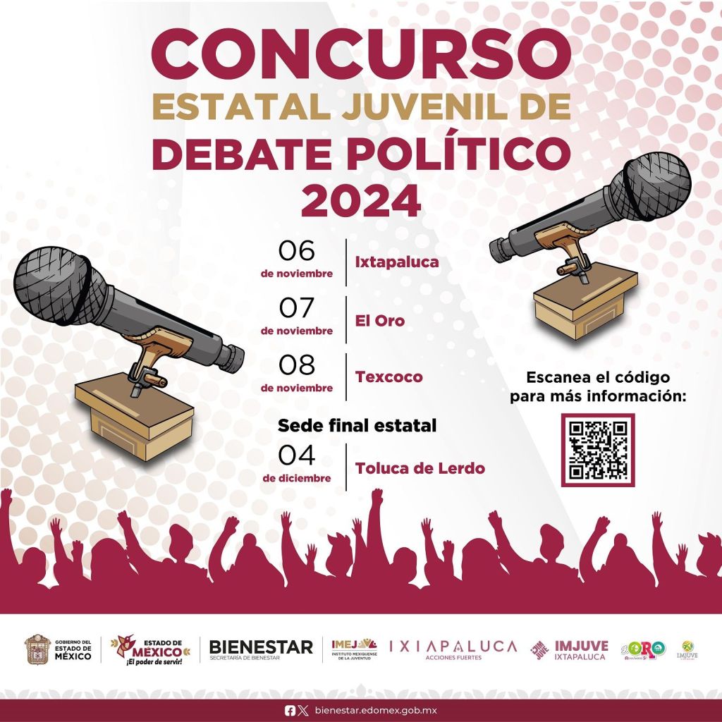 Convoca GEM a participar en el Concurso Estatal Juvenil de Debate Político&nbsp;2024.