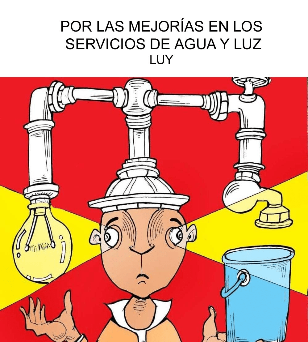 Por las Mejorías en los Servicios de Agua y&nbsp;Luz.