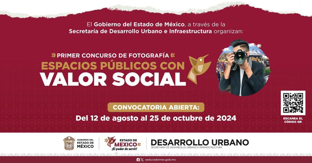 ¡No te lo pierdas! Quedan pocos días para participar en el Primer Concurso de Fotografía “Espacios Públicos con Valor&nbsp;Social”.