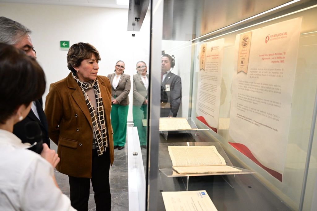 Inaugura Gobernadora Delfina Gómez Álvarez Archivo Histórico del Poder&nbsp;Judicial.
