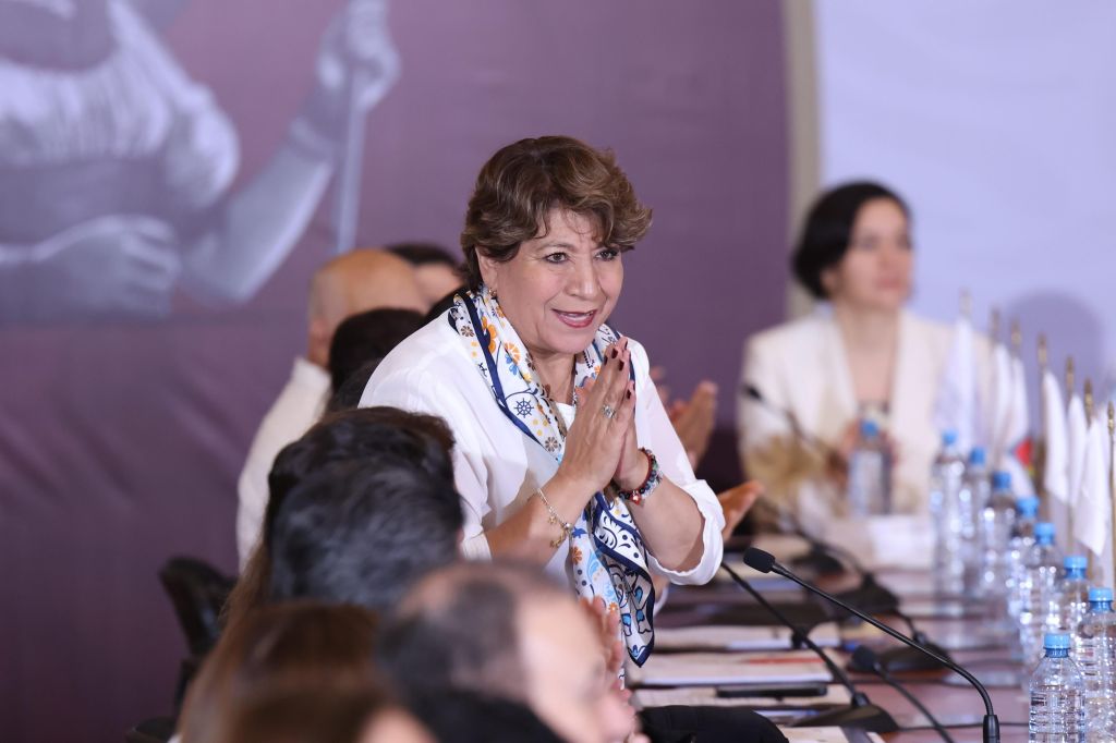 Gobernadora Delfina Gómez participa en Consejo Nacional de Seguridad Pública en Acapulco con la Presidenta Claudia&nbsp;Sheinbaum.