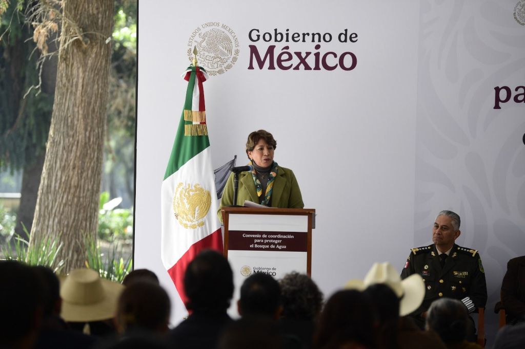 Propone Gobernadora Delfina Gómez Álvarez declarar zona federal protegida al Bosque de Agua en beneficio de 23 millones de habitantes del Estado de México, Morelos y&nbsp;CDMX.