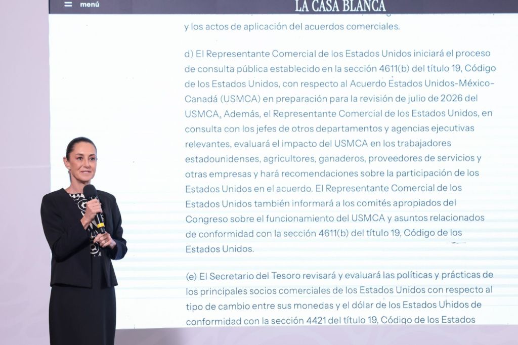 “La Presidencia de La República siempre va a defender a México por encima de todo”: Presidenta Claudia Sheinbaum Pardo sobre decretos firmados por el Presidente Donald&nbsp;Trump.