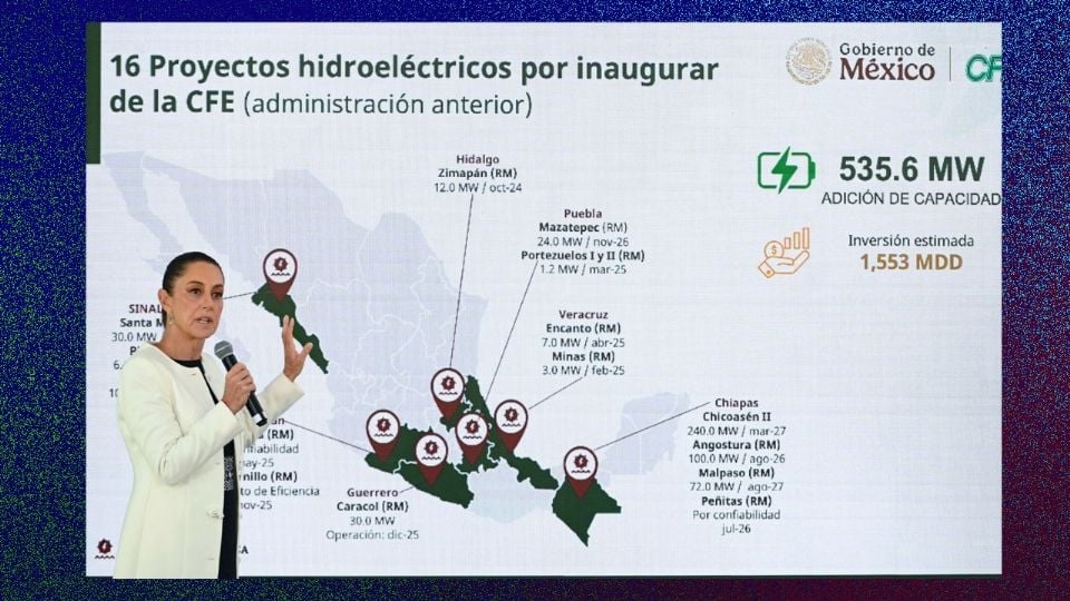 Presidenta Claudia Sheinbaum Pardo presenta 51 Proyectos de Electricidad como parte del Plan de Fortalecimiento y Expansión del Sistema Eléctrico Nacional 2025 –&nbsp;2030.