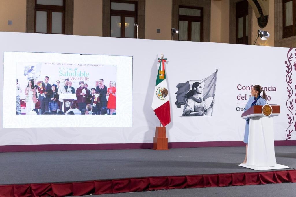 Presidenta Claudia Sheinbaum Pardo encabeza El Arranque de la Estrategia Nacional “VIVE SALUDABLE, VIVE FELIZ” En beneficio de Niñas y Niños de Primarias Públicas de todo El&nbsp;País.