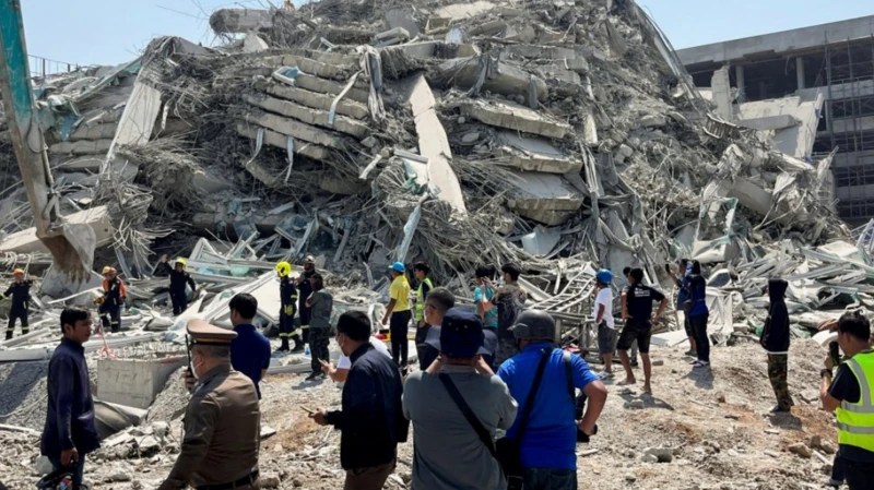 Sismo de magnitud 7,7 sacude 16 km al NNO de Sagaing, Myanmar, informa&nbsp;USGS.