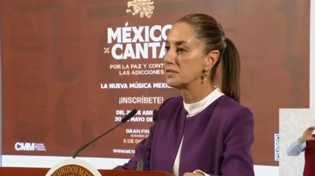 Presidenta Claudia Sheinbaum Pardo anuncia Primer Concurso Binacional de Música: México Canta por La Paz y contra Las&nbsp;Adicciones.