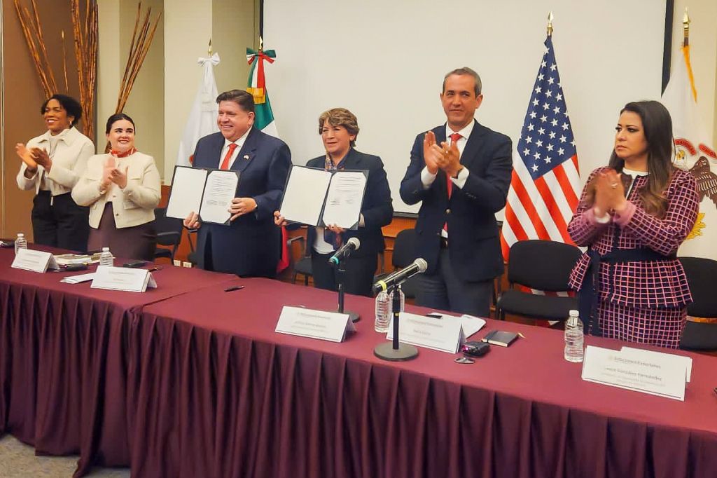 Firma Gobernadora Delfina Gómez Álvarez hermanamiento con el estado de Illinois; ambas entidades fortalecen el comercio, la educación, la agricultura y el medio&nbsp;ambiente.
