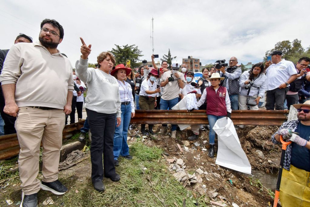 Limpia Gobierno del EdoMéx más de 1,800 toneladas de basura de calles, ríos y cárcamos; encabeza Gobernadora Delfina Gómez jornada en Presa Los&nbsp;Cuartos.
