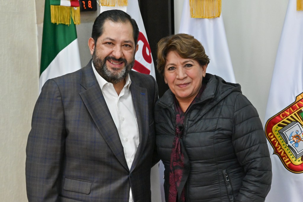 Visita Gobernadora Delfina Gómez Álvarez al presidente de la&nbsp;JUCOPO.