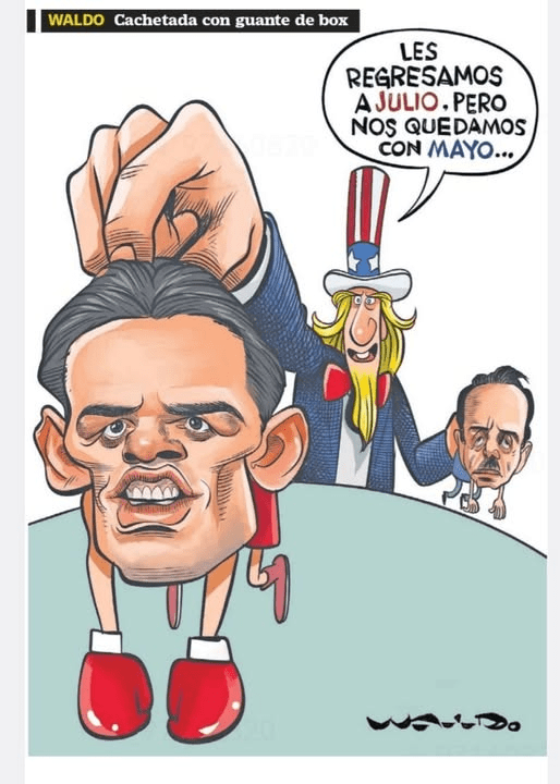 Cachetada con Guante de&nbsp;Box.