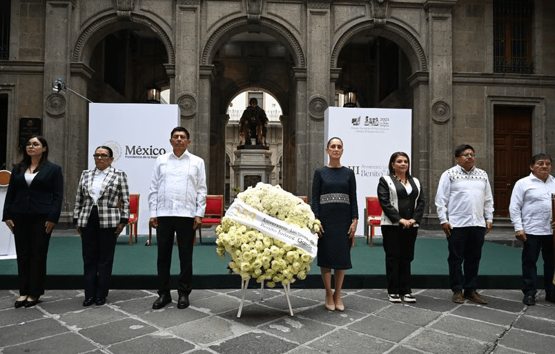 Presidenta Claudia Sheinbaum Pardo encabeza Conmemoración del 153 Aniversario Luctuoso de Benito&nbsp;Juárez.