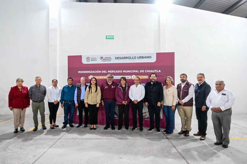 Impulsa Gobernadora Delfina Gómez Álvarez comercio y empleo con la modernización del mercado de&nbsp;Chiautla.