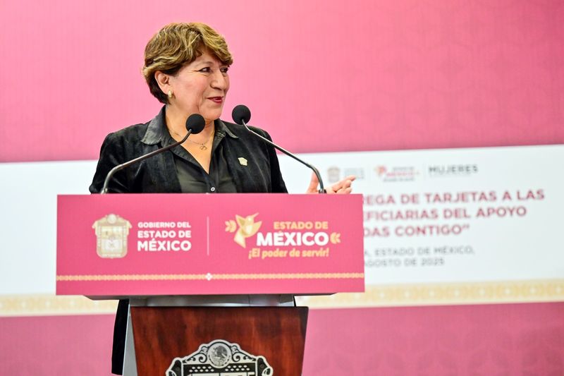 Gobernadora Delfina Gómez entrega tarjetas “UNIDAS Contigo” y reafirma respaldo a mujeres en municipios con Alerta de&nbsp;Género.