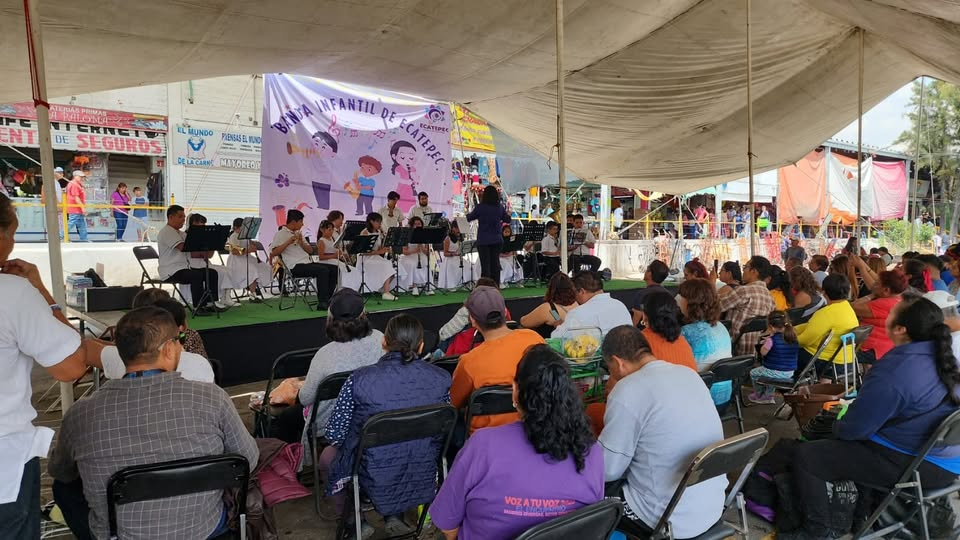 La Orquesta Infantil de Ecatepec ofrece concierto en la Central de Abasto&nbsp;Ecatepec.