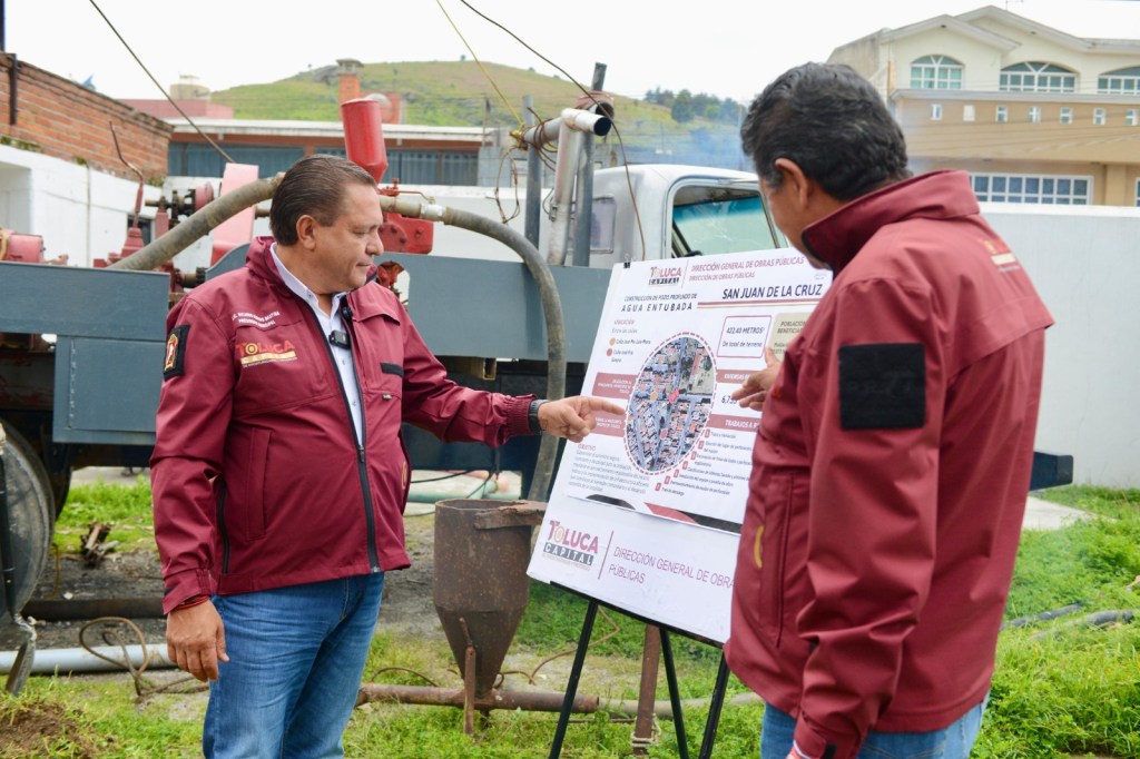 Supervisa alcalde Ricardo Moreno construcción de pozo profundo en La&nbsp;Maquinita.