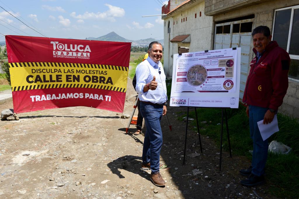 Se transforma calle Pajaritos de Tlacotepec en beneficio de sus habitantes: Ricardo&nbsp;Moreno.