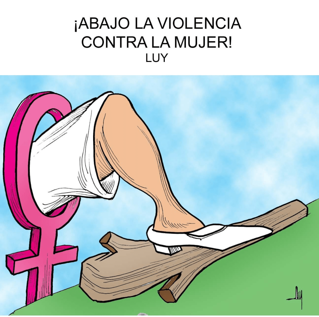 ¡Abajo La Violencia contra La&nbsp;Mujer!