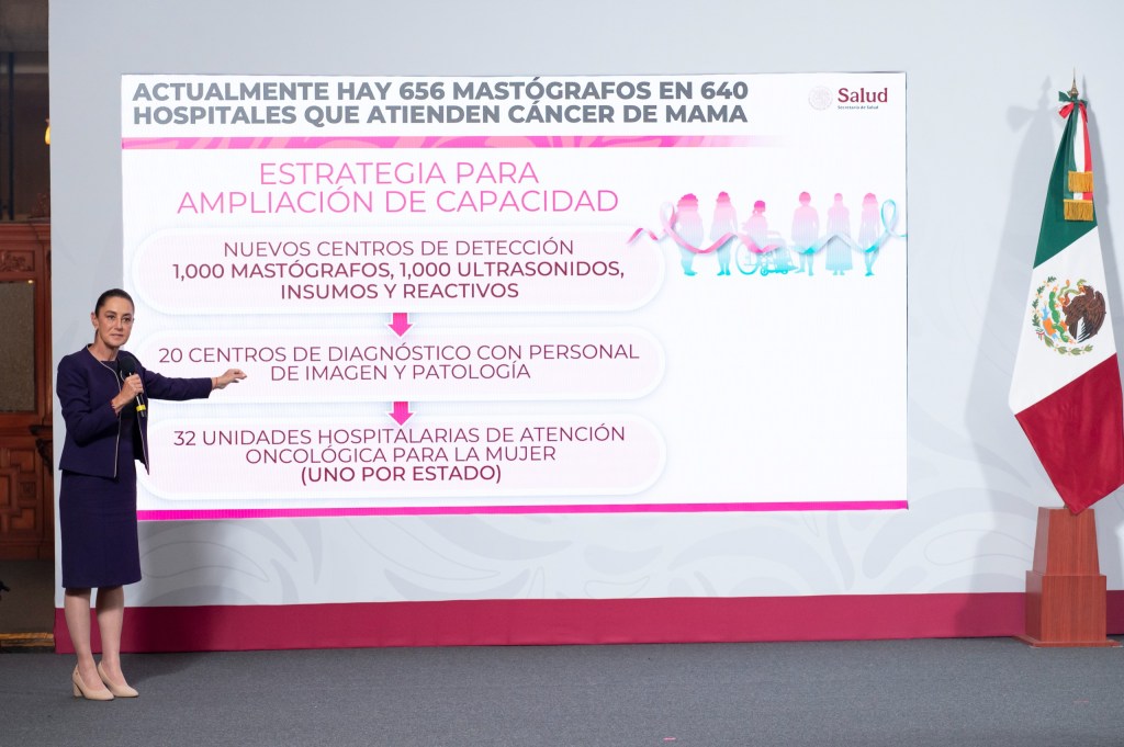 Presidenta Claudia Sheinbaum Pardo anuncia Inversión de 8 Mil MDP para Modelos de Atención Universal de Cáncer de Mama, que Representa «Un Antes y Un&nbsp;Después».