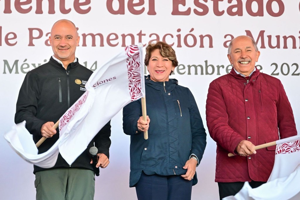 Presidenta Claudia Sheinbaum y Gobernadora Delfina Gómez impulsan recuperación histórica del Oriente con nueva flota de Trenes de&nbsp;Pavimentación.