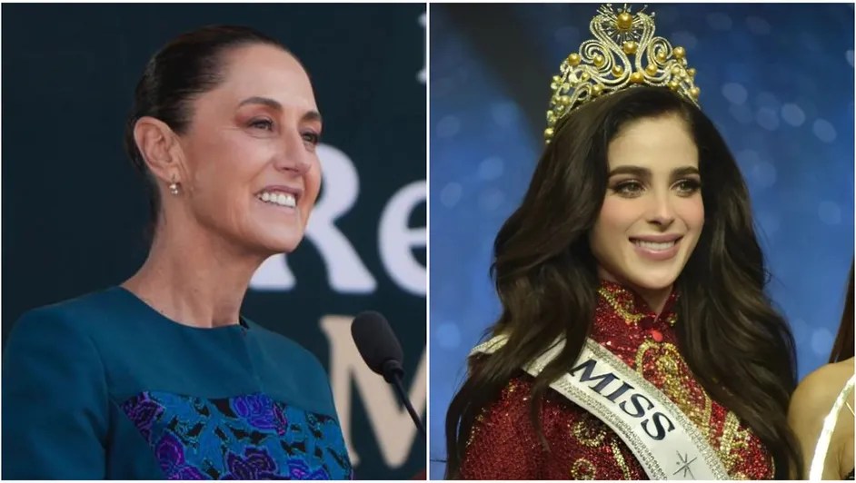 Felicita Sheinbaum a Fátima Bosch por su triunfo en Miss&nbsp;Universo.