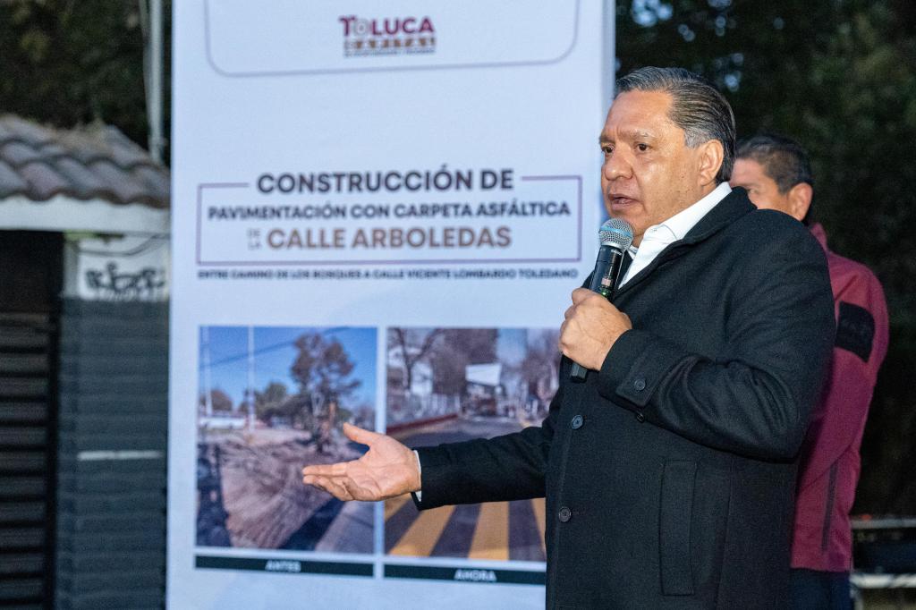 Se transforma como nunca antes Jardines de la Crespa, con repavimentación de calles y avenidas para mejorar movilidad de la población en&nbsp;Toluca.