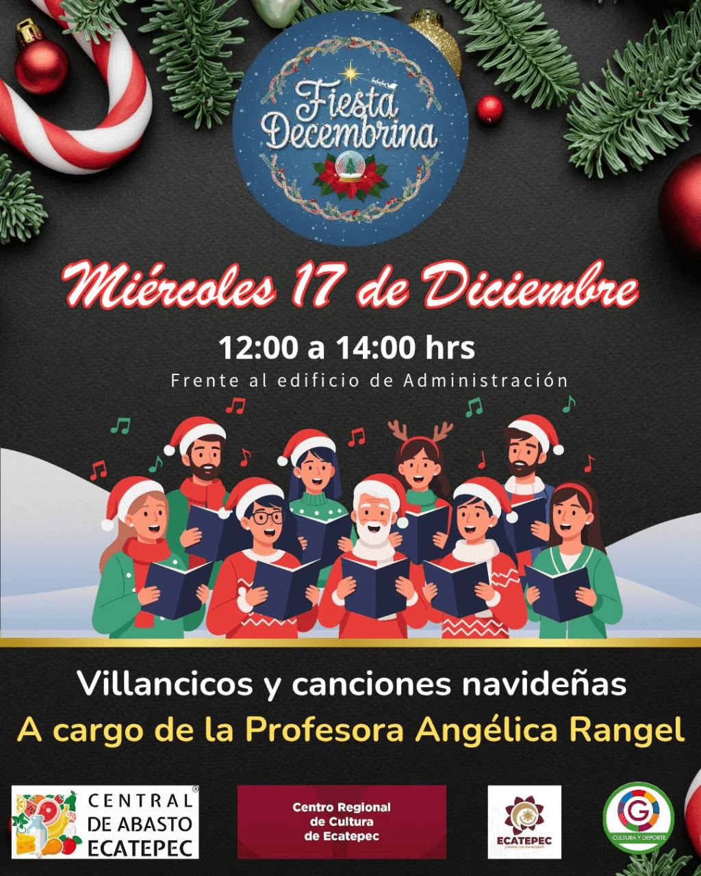 La Central de Abasto Ecatepec te invita a qué disfrutes de esta navidad con nosotros con una serie de eventos, cantos y mucha&nbsp;diversión.