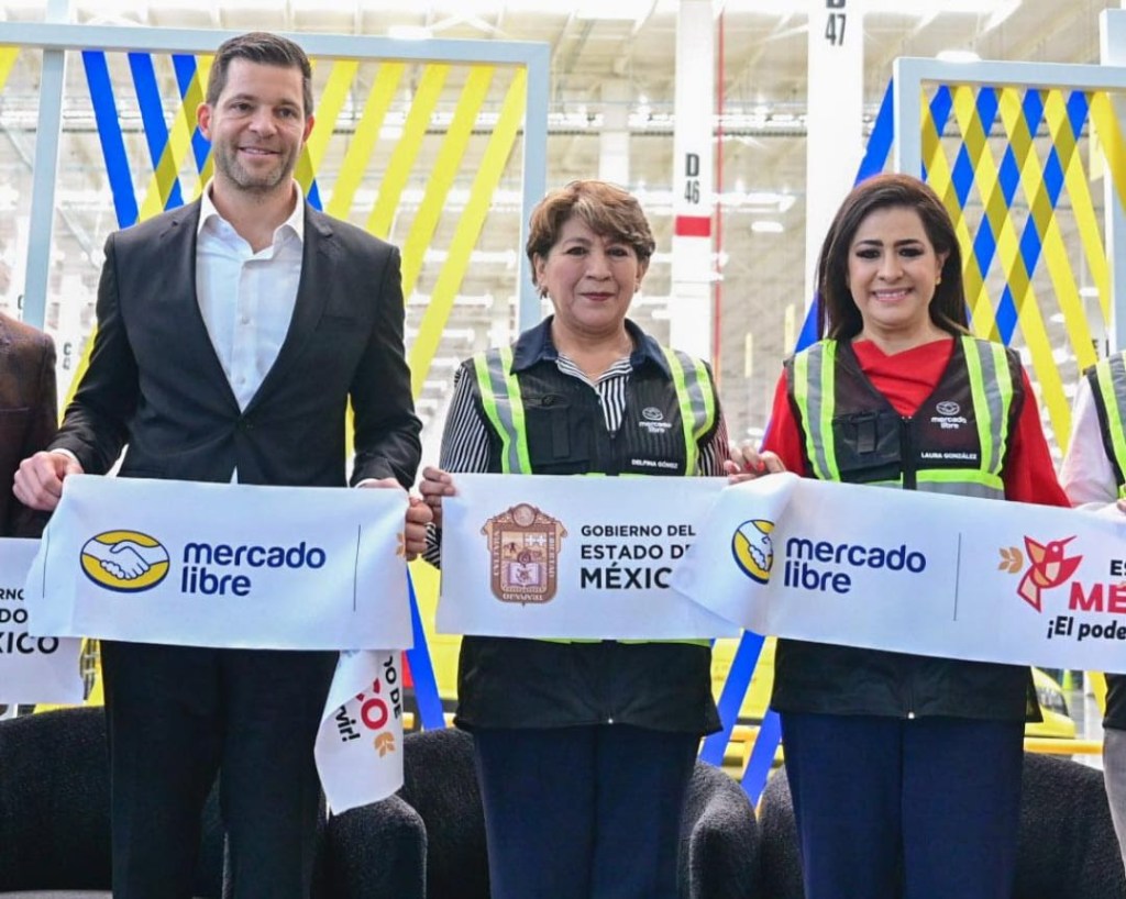 Atrae Gobernadora Delfina Gómez inversión de 2 mil 500 mdp; inaugura en Cuautitlán Izcalli el Cross Dock más grande de América Latina de Mercado&nbsp;Libre.