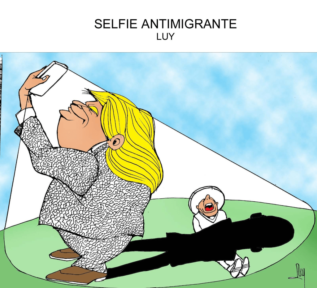 Selfie Antimigrante.