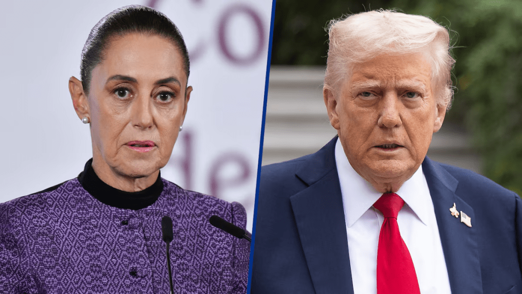 Trump elogia a Sheinbaum tras llamada sobre narcotráfico: ‘México tiene líder maravillosa e&nbsp;inteligente’.
