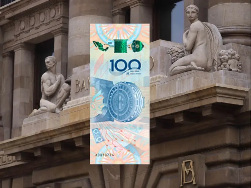 Banxico presenta billete de colección para celebrar 100 años, ¿cómo&nbsp;es?
