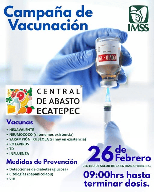 Ecatepec te Cuida: Vacunación para toda la&nbsp;familia.