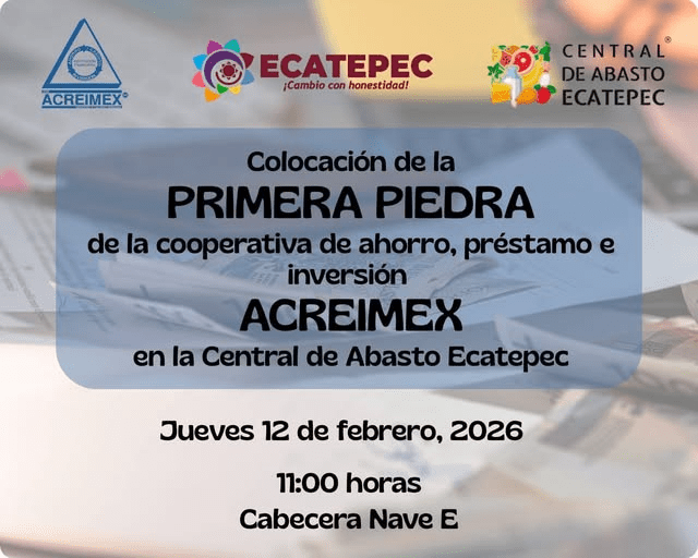 Vamos a dinamizar la economía de Ecatepec y la&nbsp;región.