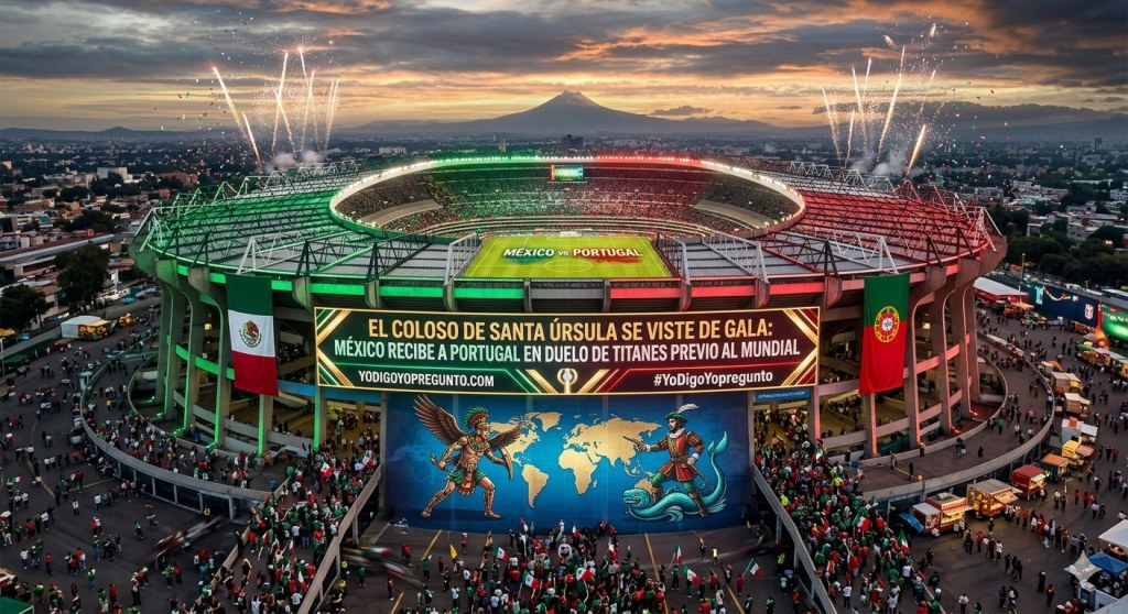 El Coloso de Santa Úrsula se viste de gala: México recibe a Portugal en duelo de titanes previo al Mundial.
