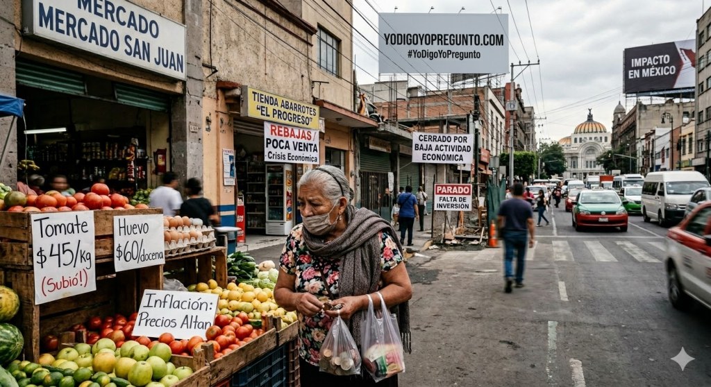 México enfrenta repunte inflacionario y caída en actividad económica ante tensiones&nbsp;globales.