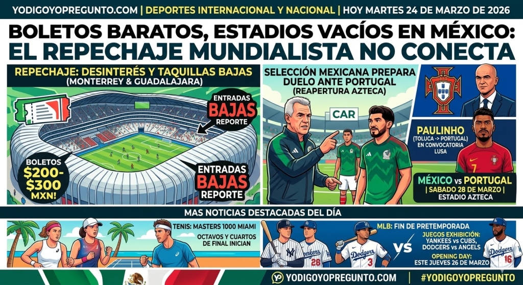 Repechaje Mundialista: Boletos Baratos, Estadios Vacíos en&nbsp;México.
