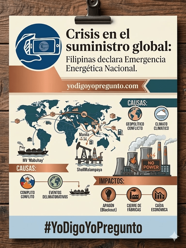 Crisis en el suministro global: Filipinas declara Emergencia Energética&nbsp;Nacional.