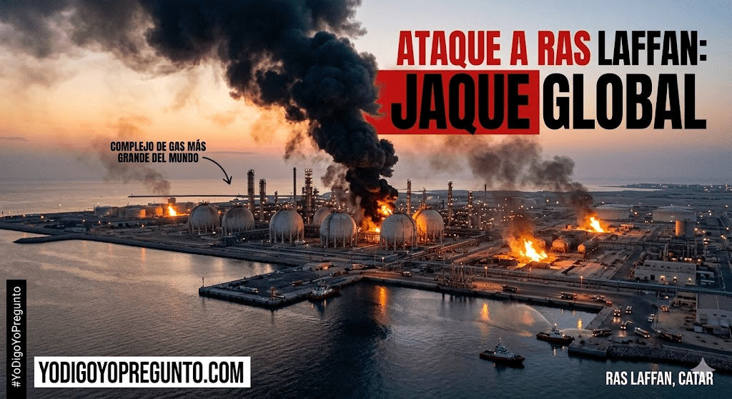 Jaque al Suministro Global: Irán ataca El Complejo de Gas Más Grande del Mundo en&nbsp;Qatar.