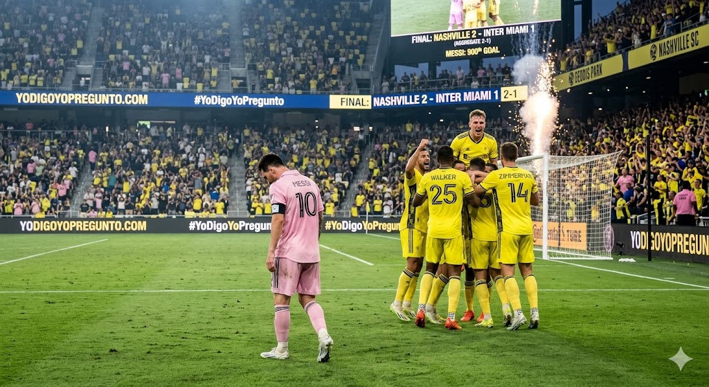 Messi se Despide de México: Nashville elimina al Inter Miami de La&nbsp;Concachampions.