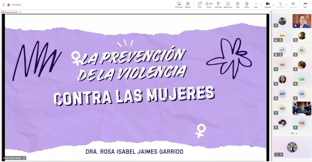 INE Estado de México promueve la prevención de la violencia contra las mujeres desde la reflexión social y&nbsp;educativa.