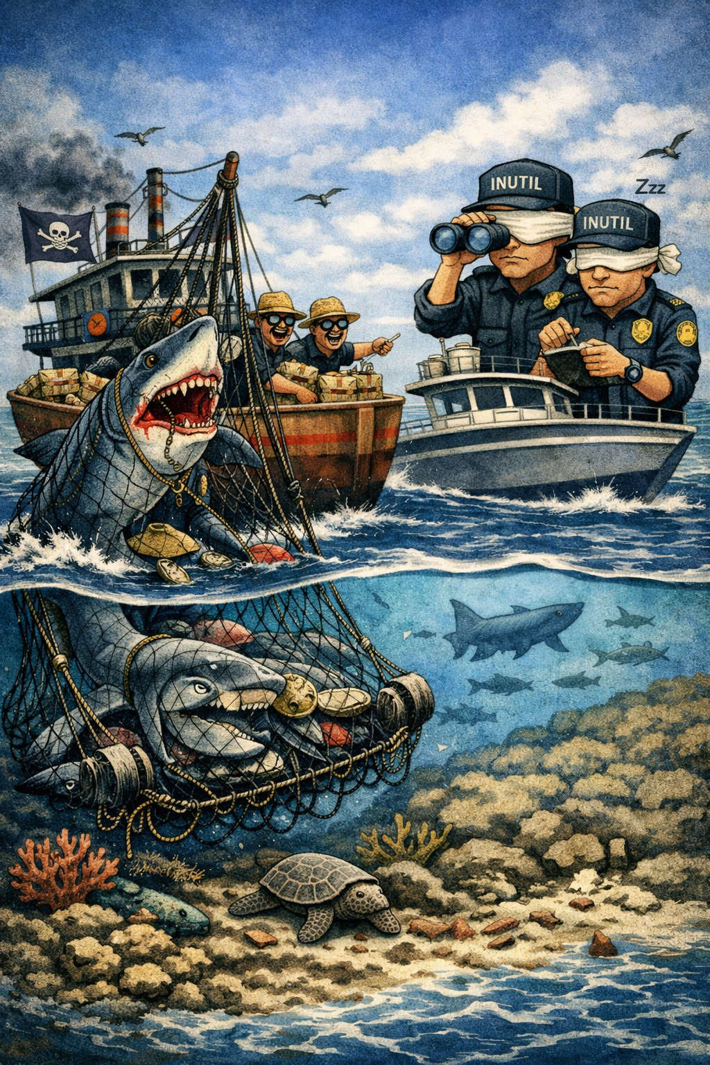 Pesca Ilegal Permanece impune en El Parque Nacional&nbsp;Revillagigedo.