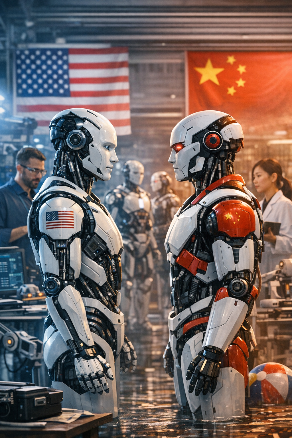 La carrera de los androides: Estados Unidos y China frente al&nbsp;futuro.
