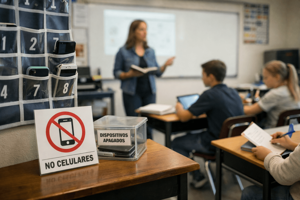 Regulación del uso de celulares en las aulas: entre la disciplina y la&nbsp;oportunidad.