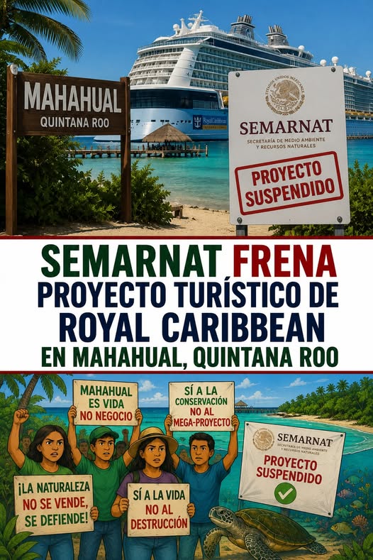 Fuera abajo proyecto Mahahual: Semarnat lo frena.