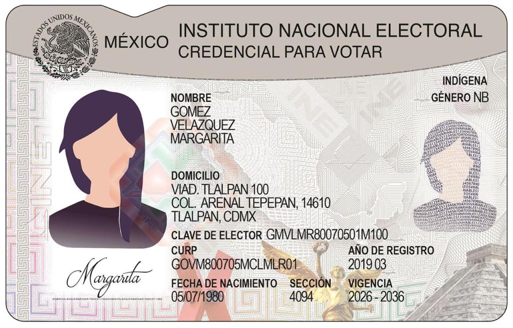 La nueva Credencial para Votar incorpora tecnologías de última generación que fortalecen la protección contra la falsificación.