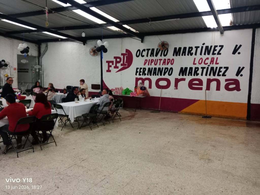 Apoyamos a familias de Ecatepec, prestándoles nuestros espacios para sus eventos familiares.
